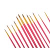 Unique Bargains 12 Pointed Tips Applicable Paint Type Oil Paint Brush Style Round Tip Bristles Nylon Wood 12 Pcs - 3 of 3