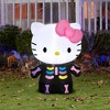 Gemmy Airblown Inflatable Hello Kitty Neon Skeleton Sanrio, 3 ft Tall, Multi - image 2 of 4