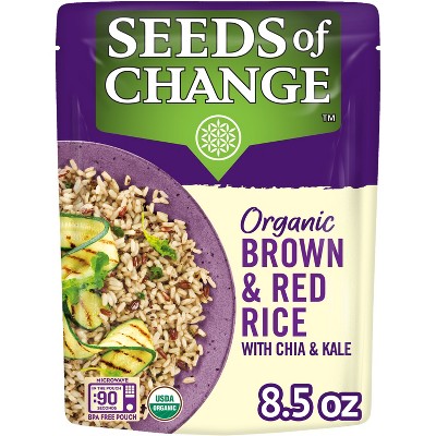 Seeds of Change Organic Brown & Red Rice with Chia & Kale Mix Microwavable Pouch - 8.5oz