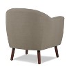Grungis Polyester Accent Chairs,Living Room Chairs with Button Tufted and Espresso Finish Legs,Comfy Chairs for Living Room,Bedroom - 4 of 4