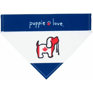 Pavilion Gift Company - Canada - 12" x 8" Canvas Slip on Pet Bandana - Pet Apparel Accessories - 1 of 4