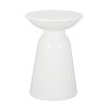 Grungis Outdoor Metal End Tables for Patio,Round Accent Table with Weather Resistant,Side Table for Patio,Living Room,Garden Patio Furniture - 3 of 4