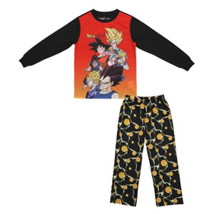 Youth Dragon Ball Z Sleepwear Set: Long-Sleeve Tee Shirt, Sleep Shorts, and Sleep Pants - 1 of 4