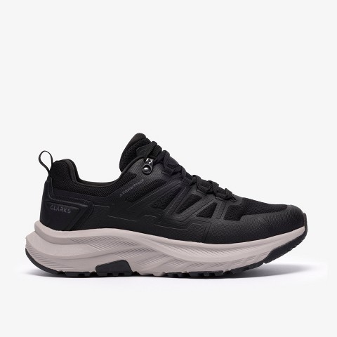 Clarks Mens Enford Lo Waterproof Black Shoes 9 Medium