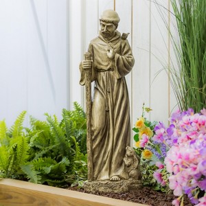 Evergreen 37"H St. Francis Garden Statuary- Fade and Weather Resistant Outdoor Decor - 1 of 4