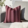 REGALWOVEN Fade-Resistant Plush Striped Luxury Series Soft Fluffy Modern Throw Pillow Covers 2 Pcs - 2 of 4