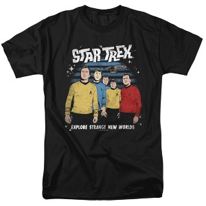 Star Trek Stange New World Adult T-Shirt Black - 1 of 4