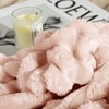 White Warm Blanket with Breathable and Soft for Couch and Bed - 4 of 4