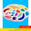 MEEDEN Porcelain Paint Palette, Ceramic Watercolor Pallet Mixing Tray, Rose Shaped Design - 4 of 4