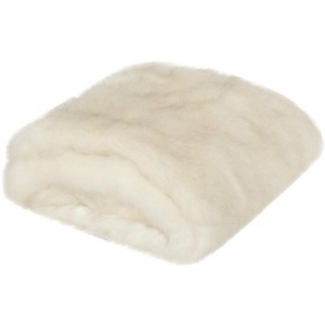 Faux Shadow Throw Blanket - White - 50" x 60" - Safavieh . - 1 of 3