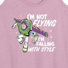 Women's - Disney - Im Not Flying Graphic Racerback Tank - 2 of 4
