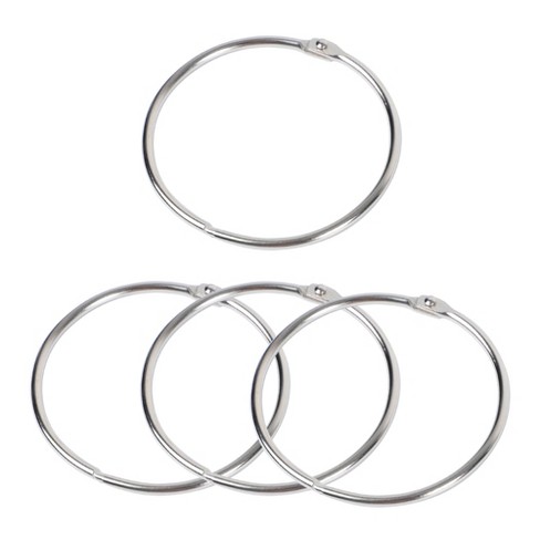 10Pcs 3 Circle Binder Rings 1 Metal Book Rings Loose Leaf Ring Gold Tone