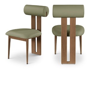 Meridian Furniture,Dario Vegan Leather Dining Chair, Set of 2 - 1 of 4