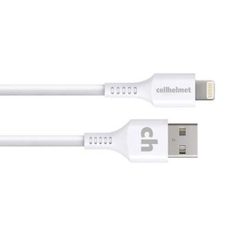 Cellhelmet Charge and Sync USB-A to Lightning Round Cable (3 Feet)