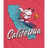 Boys' - Peanuts - California Surfing Snoopy And Woodstock Short Sleeve Graphic T-Shirt - 2 of 4