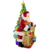 Huras Family 7.5 Inch The Holly Hearth Santa Fireplace Tree Tree Ornaments - 4 of 4