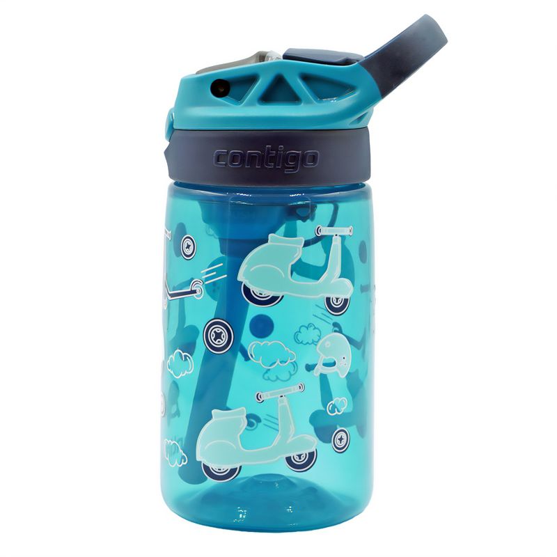 Contigo Kid's 14 oz. Aubrey Plastic Water Bottle - Juniper/Scooters, 2 of 3
