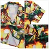 Clearlove Men's Hawaiian Shirt Short Sleeves Printed Button Down Summer Beach Dress Shirts - 4 of 4