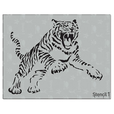 Stencil1 Tiger - Stencil 8.5" x 11"