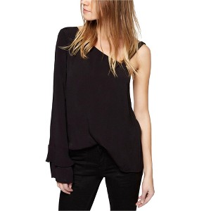 Sanctuary Clothing Womens Solid One Shoulder Blouse - 1 of 1