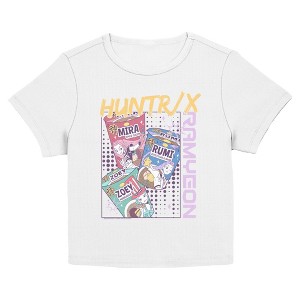 Juniors Womens KPop Demon Hunters Huntrix Girls Instant Ramyeon T Shirt - 1 of 4