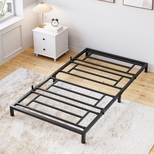 Garvee 8 Inch Twin Bed Frame No Box Spring Needed, Heavy Duty Metal Platform Bed Frame Twin Size for Bedroom Easy Assembly, Noise Free, Black - 1 of 4
