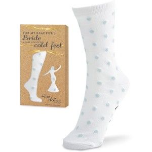 Pavilion Gift Company - Bride - Silver - Ladies Cotton Blend Sock - Socks - 1 of 4