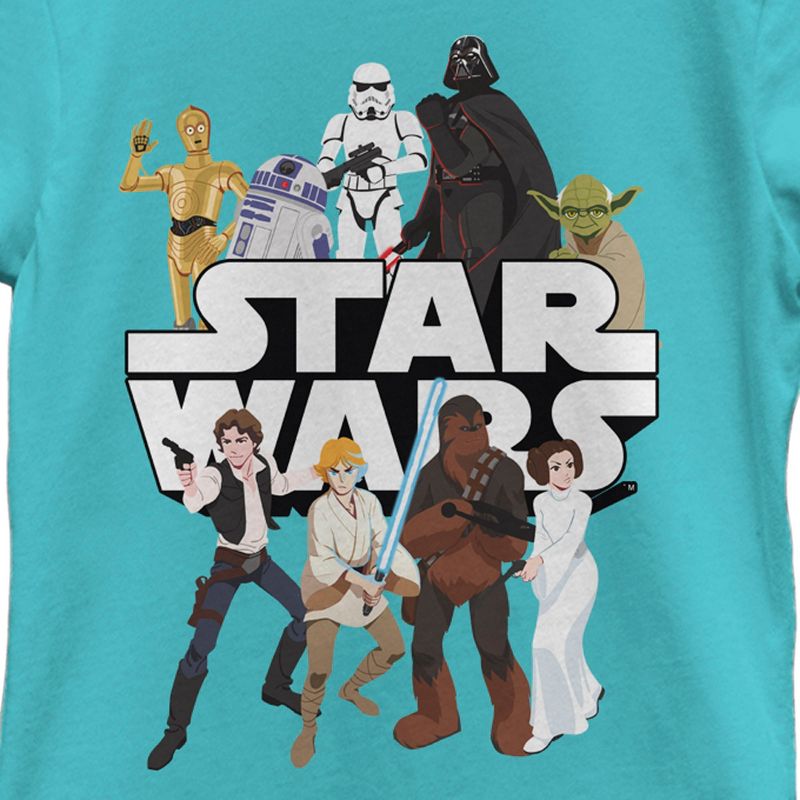 Girl's Star Wars: Galaxy of Adventures Favorites T-Shirt, 2 of 5