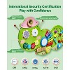 VEVOR Caterpillar Activity Wall Busy Board Panels, 12 Activities, Montessori Sensory Wall Toy for Kids 3-12 Years, Green - 4 of 4