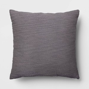 Oversized Square Cotton Boucle Reversible Throw Pillow with Linen Gray - Threshold™ - 1 of 4