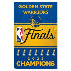 Trends International NBA Golden State Warriors - 2022 Finals Logo Framed Wall Poster Prints - 1 of 4