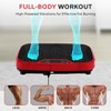 Hurtle Vibration Fitness Machine - Standing Workout Platform with Resistance Bands, Red (HURVBTR36RD) - 2 of 4
