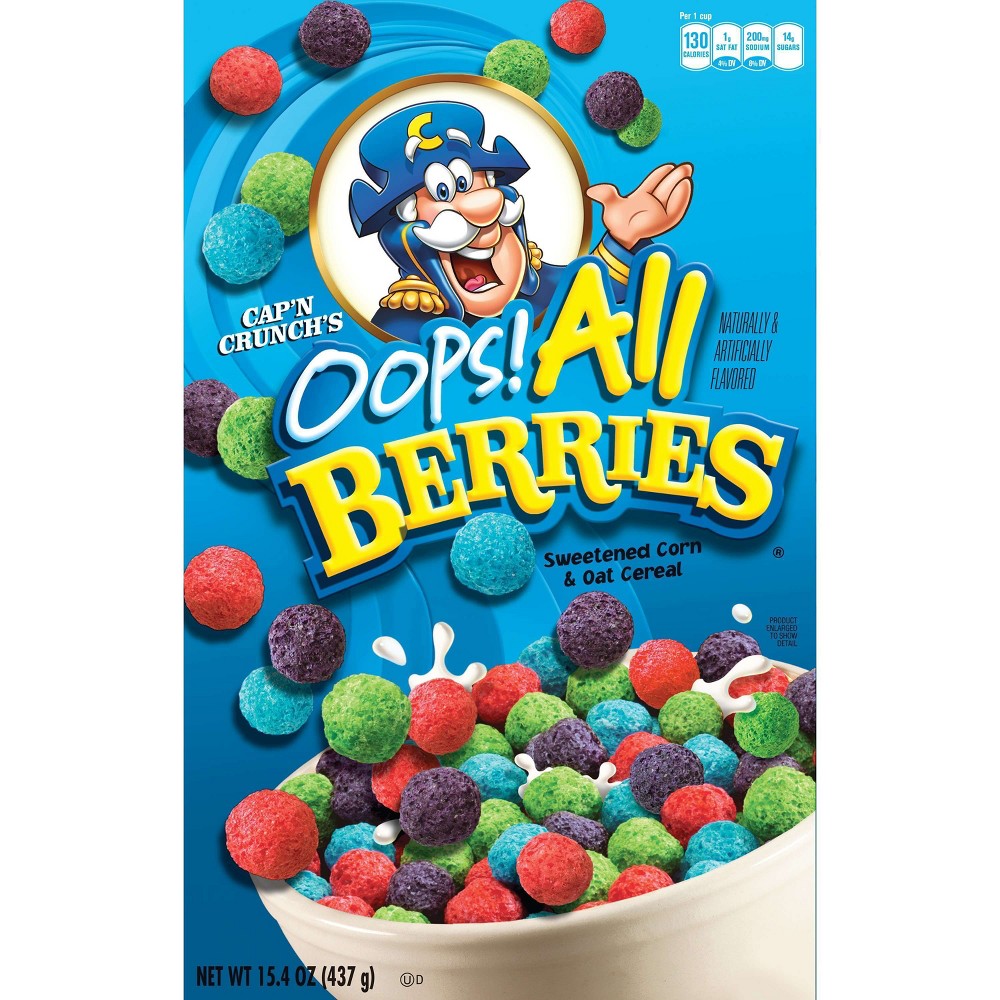 UPC 030000312070 product image for Quaker Capn Crunch Oops All Berries 15.4 oz | upcitemdb.com