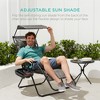 Best Choice Products Folding Zero Gravity Recliner Patio Lounge Chair w/ Canopy Shade, Headrest, Tray - 4 of 4
