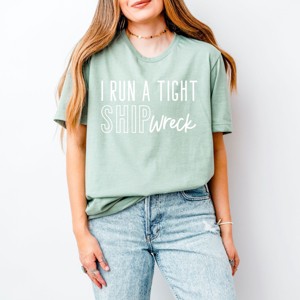 Simply Sage Market I Run A Tight Shipwreck Short Sleeve Tee - 1 of 4