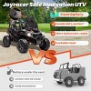 JOYRACER 24V Ride on Truck Toys w/ Remote Control, 2 Seater 400W   Electric Powered Ride on w/ Dump Bed, 3 Speeds, Shovel & Bluetooth/Music - 4 of 4