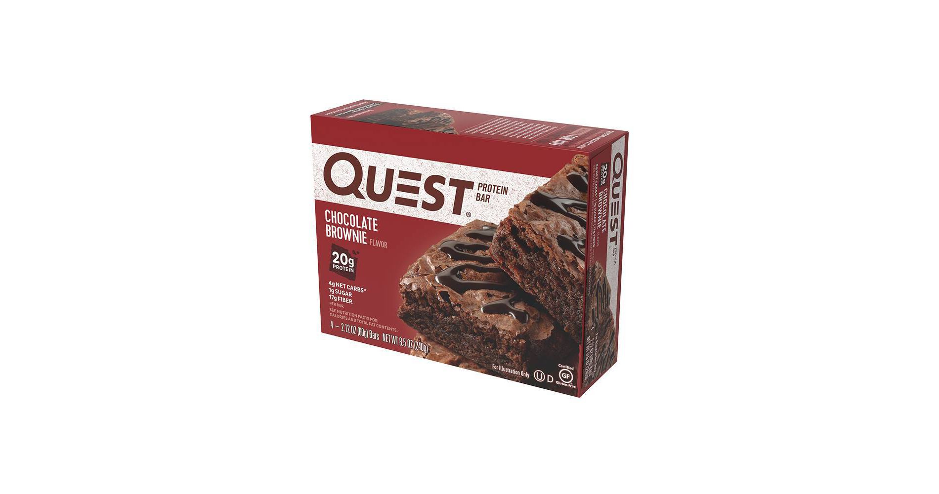 Quest Nutrition 20g Protein Bar - Chocolate Brownie - 4ct