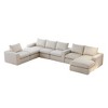 Oversized Corduroy Cloud 6-Module U-Shaped Sectional Sofa with Chaise - 3 of 4