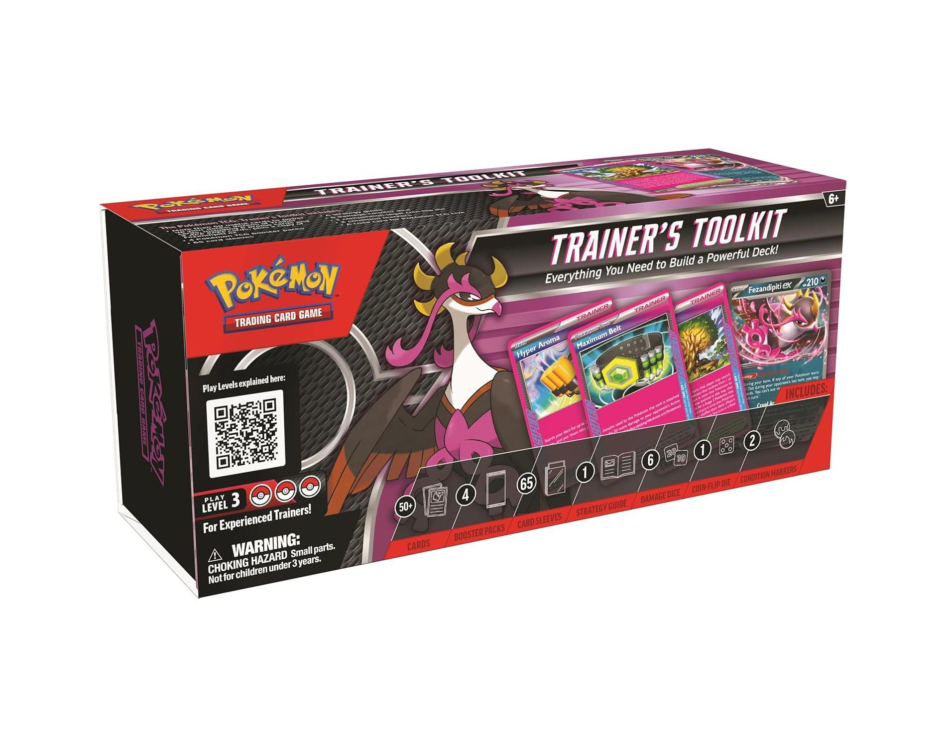 Pokemon TCG: Trainer’s Toolkit 2025 - 4 Packs, Promos, Accessories