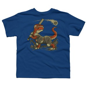 Boy's Design By Humans Fight The Asteroid By LetterQ T-Shirt - 1 of 4