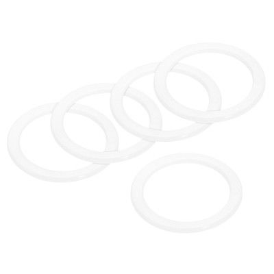 Unique Bargains Coffee Machine Replacement Parts Silicone Rings White 5 Pcs