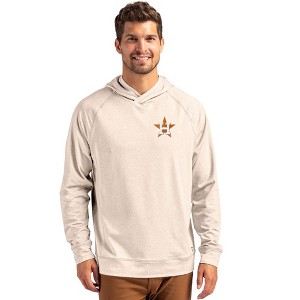 Houston Astros Cutter & Buck Adapt Knit Recycled Mens Heathered Hooded Pullover - 1 of 1