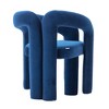 Vynxaria Contemporary Designed Velvet Fabric Upholstered Accent Chair for Living Room set of 2,Navy - 4 of 4