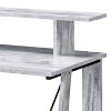 NicBex Home Office Desk 18" L Morden Computer Desk with Storage Shelves, Ports and Wooden Desktop Ladder-Shaped Writing Desk for Study and Work - 3 of 4