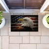 Stupell Industries Bald Eagle Portrait Printed Outdoor Door Mat, design by Collin Bogle, 18"x30" - 4 of 4