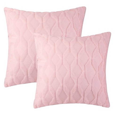 Pastel pink throw store pillows