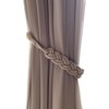 Tree City Natural Cotton Rope Curtain Tiebacks Elegant Boho Style Dark Gray - 4 of 4