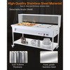 Commercial Food Warmer - 1500W Electric Steam Table with Acrylic Guard, 12-Pan Stainless Steel, (110V) - 2 of 4