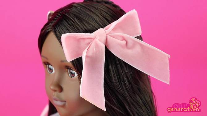 Our Generation Beauty Bows Hair Accessories Set for 18&#34; Dolls, 2 of 7, play video