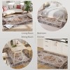 Angel Sar Bohemian Area Rug, 6x4 Feet Faux Cashmere Low Pile Rug with Floral Design, Non Slip Backing, Machine Washable, for Living Room Bedroom - 2 of 4